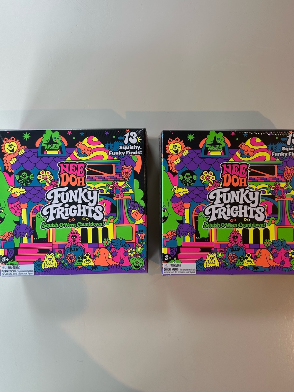 🎃👻 NeeDoh Funky Frights Squish-O-Ween Countdown Bundle – Set of 2 👻🎃